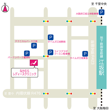 アクセス大阪・江坂の近隣駐車場